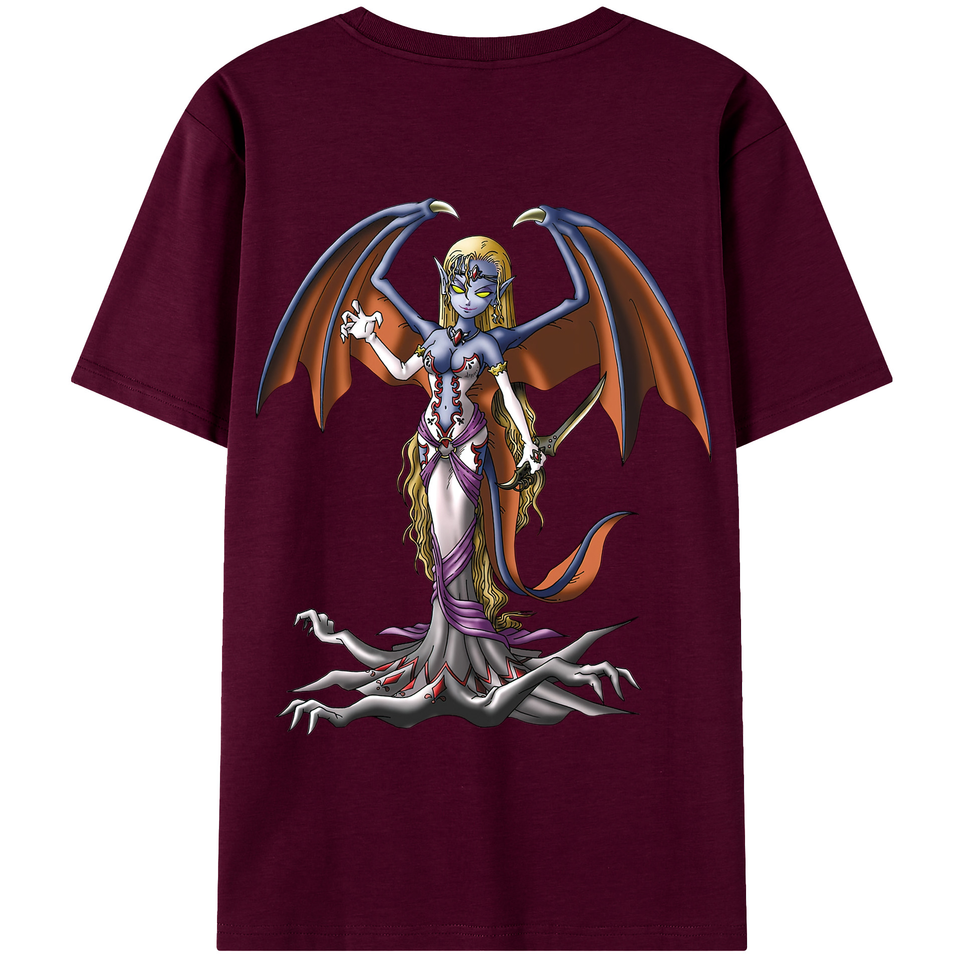 （画像用） ドラゴンクエスト Doragon Kuesuto Dragon Quest レディース半袖Tシャツ(バックプリント)